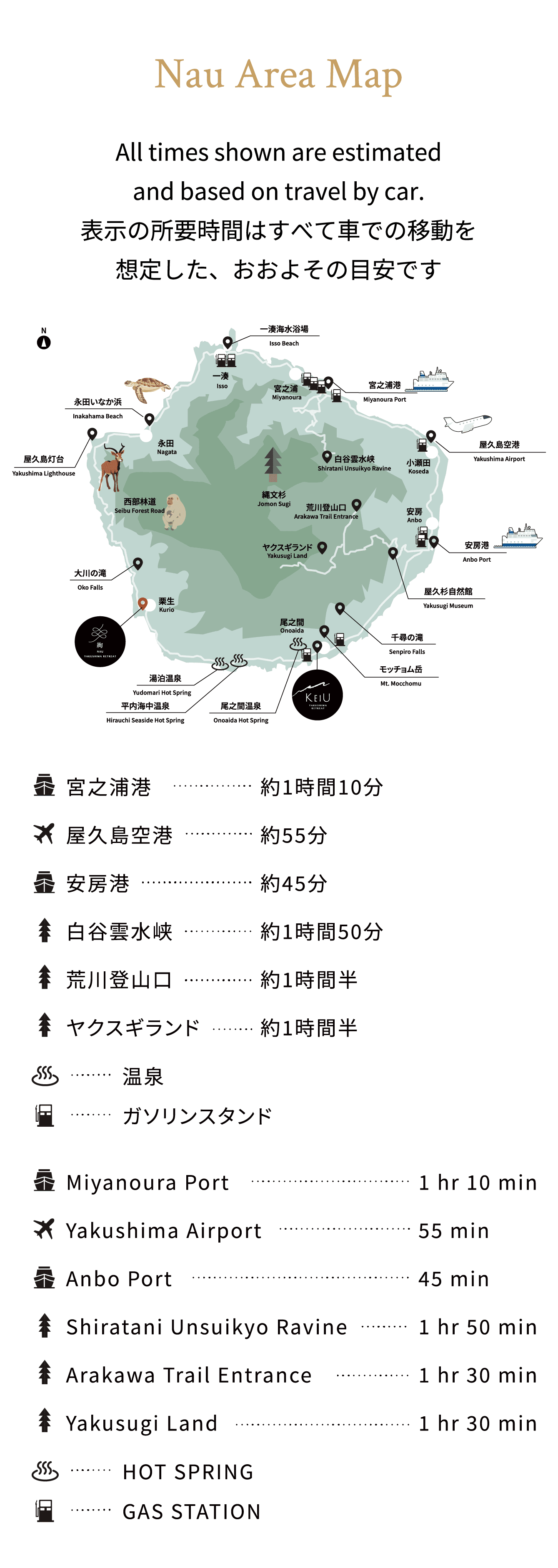 NAU AREA MAP