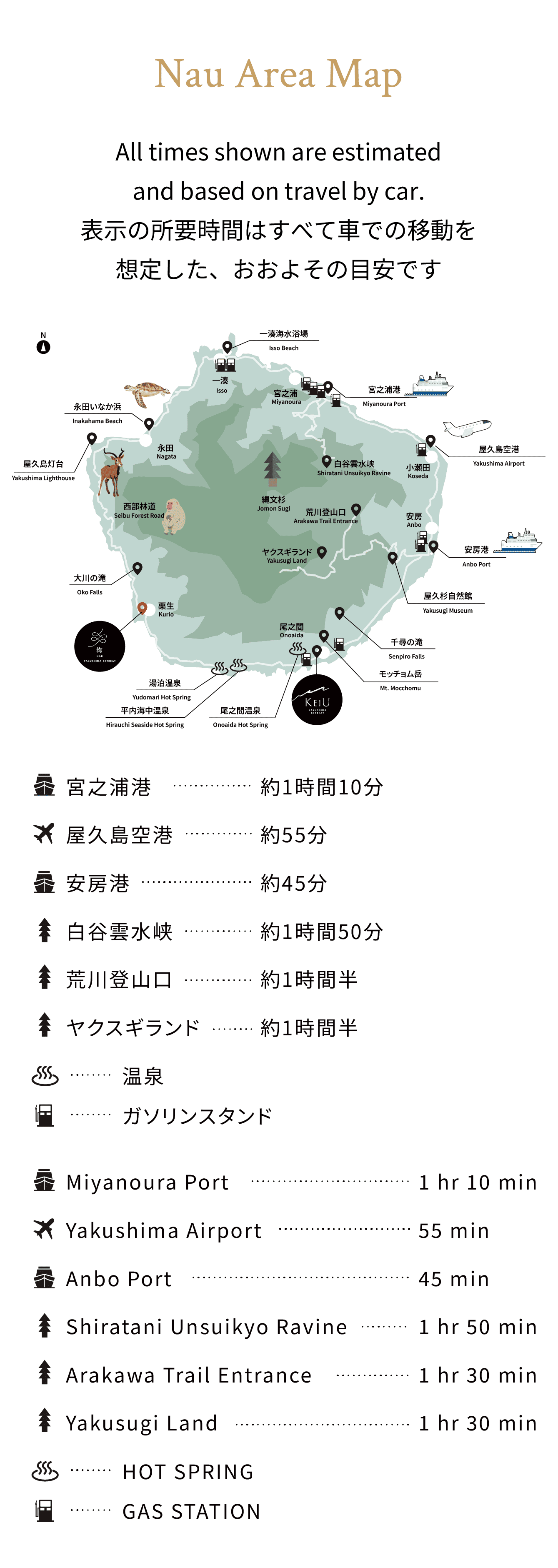 NAU AREA MAP